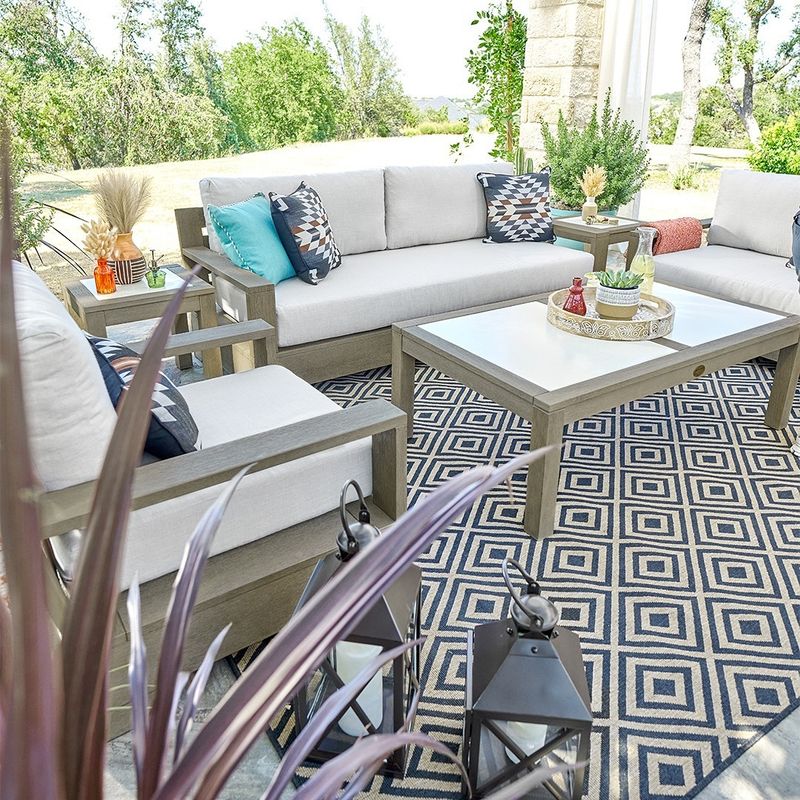 Create Zones With Outdoor Rugs