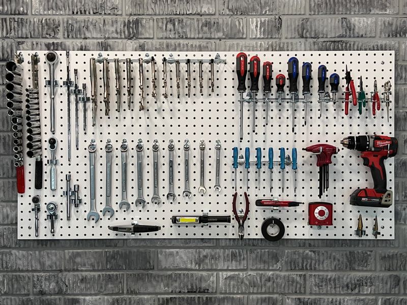 Pegboard Tool Organization Panel