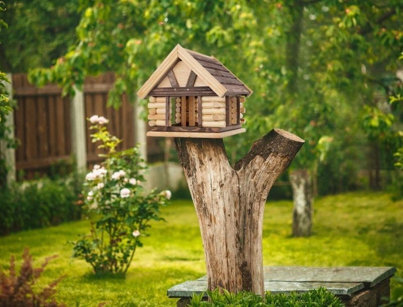 Create a Rustic Stump Platform