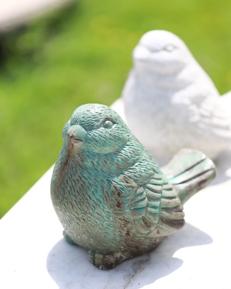 Concrete Bird Figurines