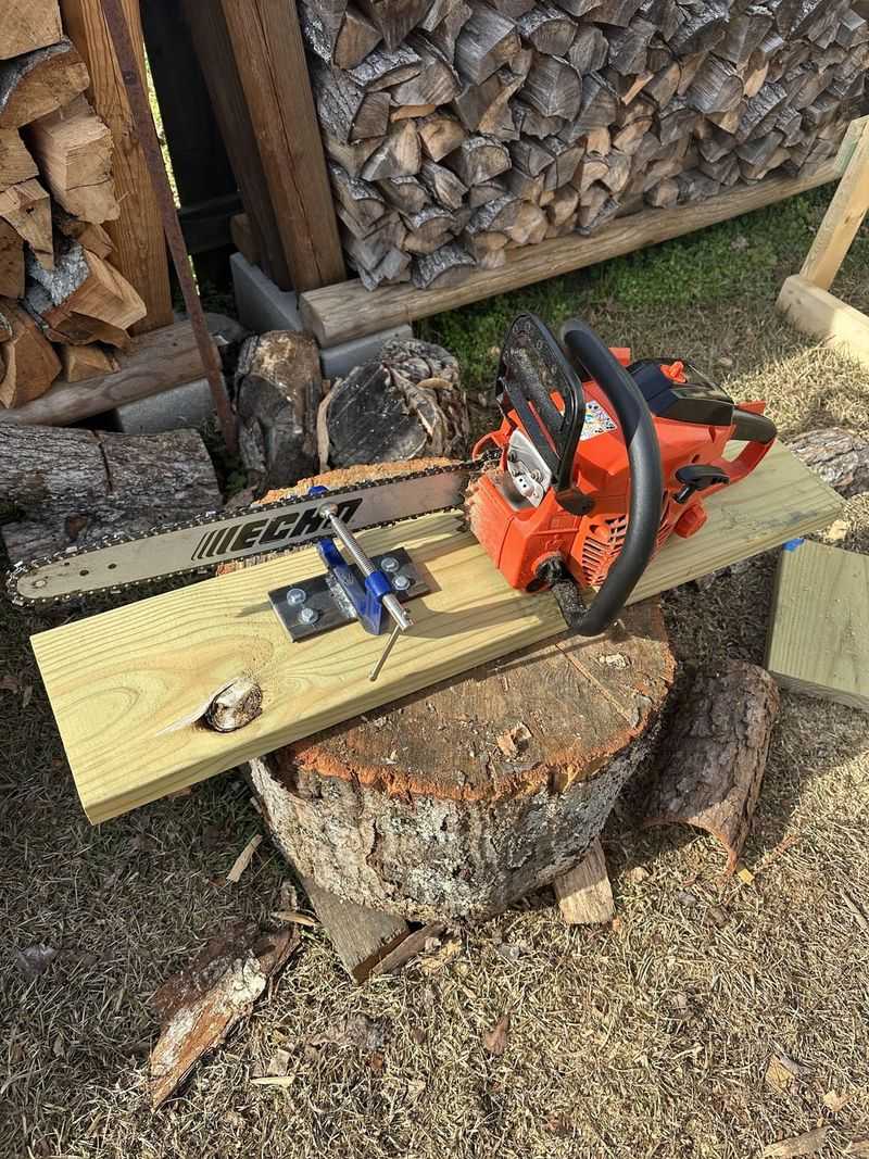 Chainsaw in a Bucket Sharpener