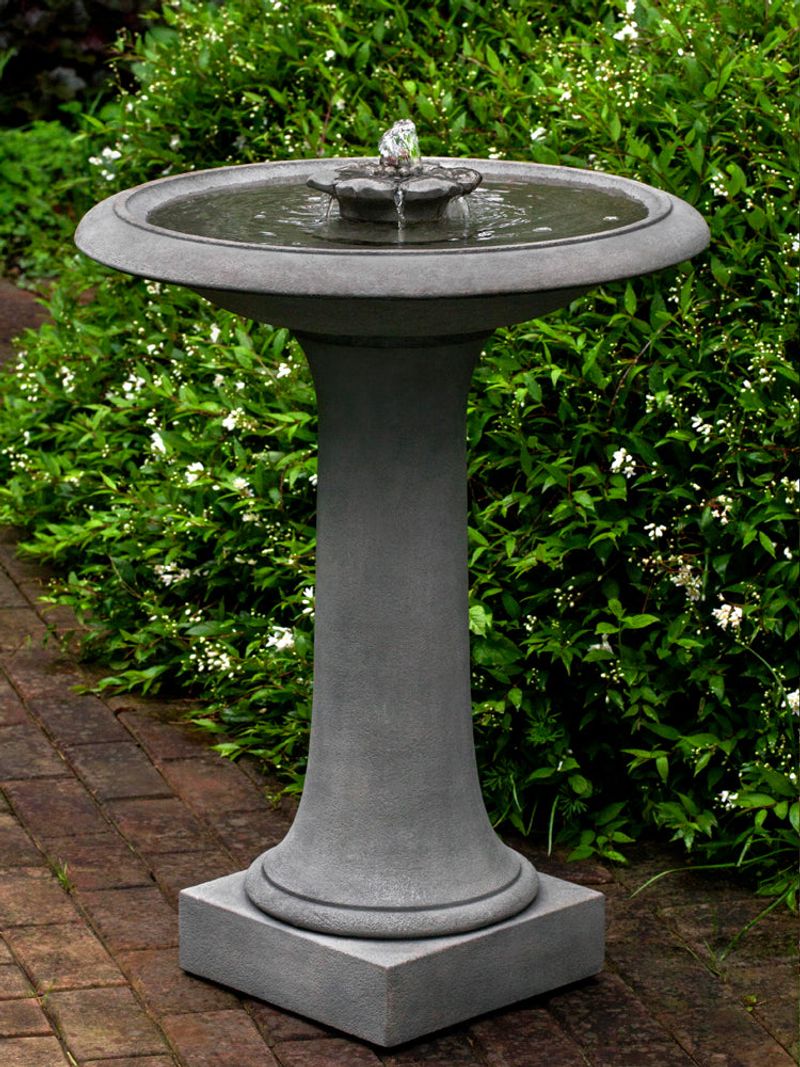 Rock Fountain Birdbaths