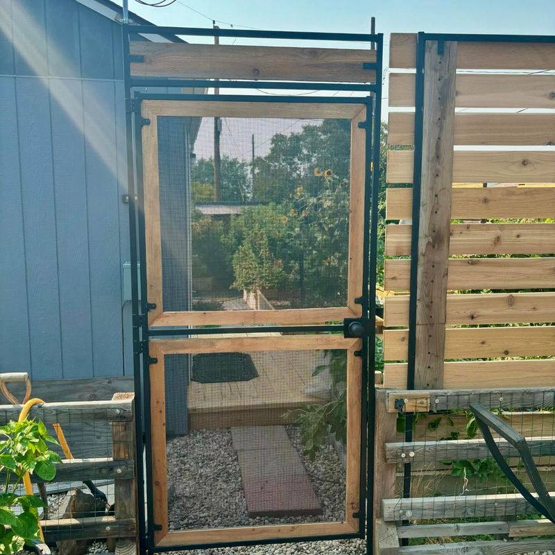 Repurposed Door Screen