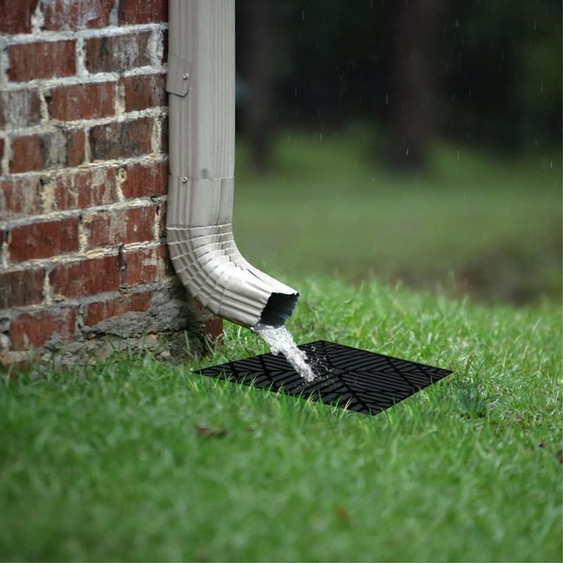Direct Downspouts Away From Grass