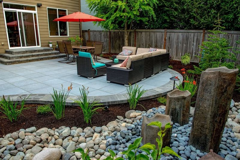 Brick and Pebble Combination