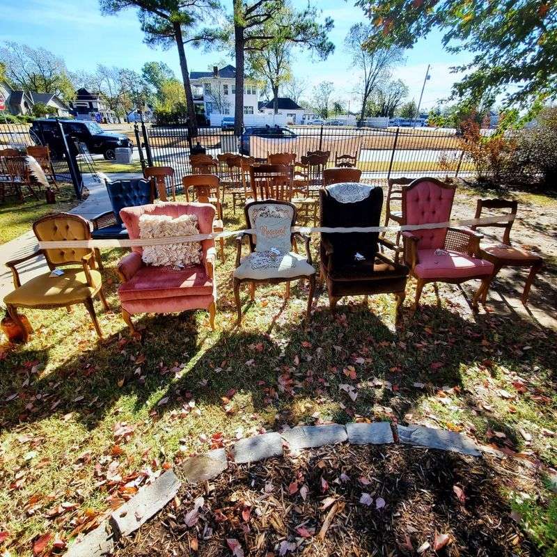 Mismatched Outdoor Furniture