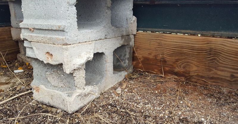 Concrete Block and Wood Plank System