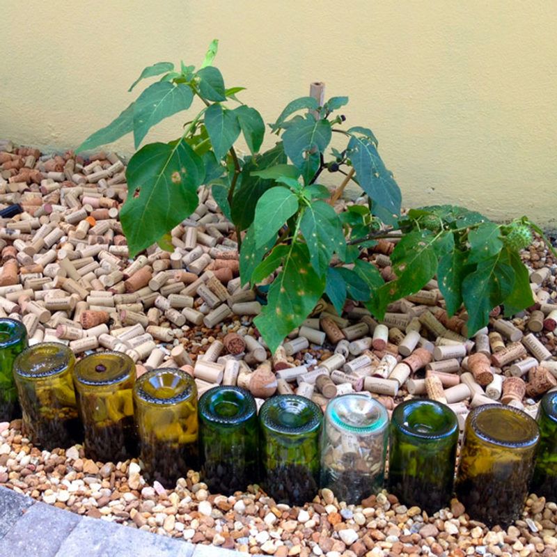 Bottle Bottom Garden Border