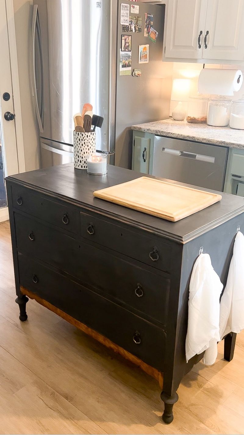 Kitchen Island from a Table