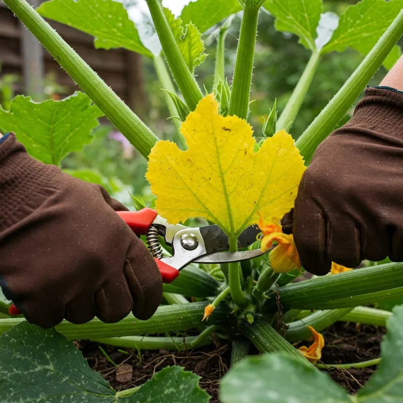 Selective Leaf Shading For Summer Squash