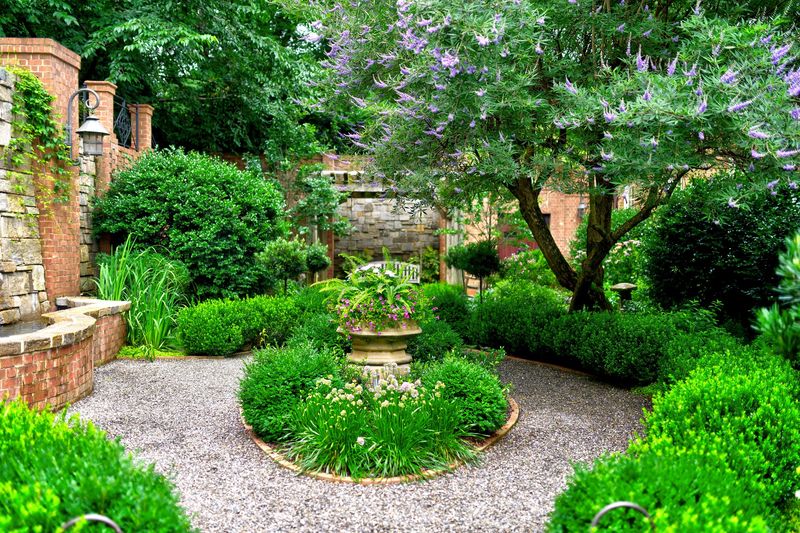 Pea Gravel Mediterranean Garden