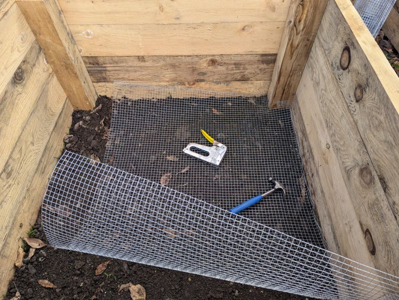 Install Hardware Cloth Bottom