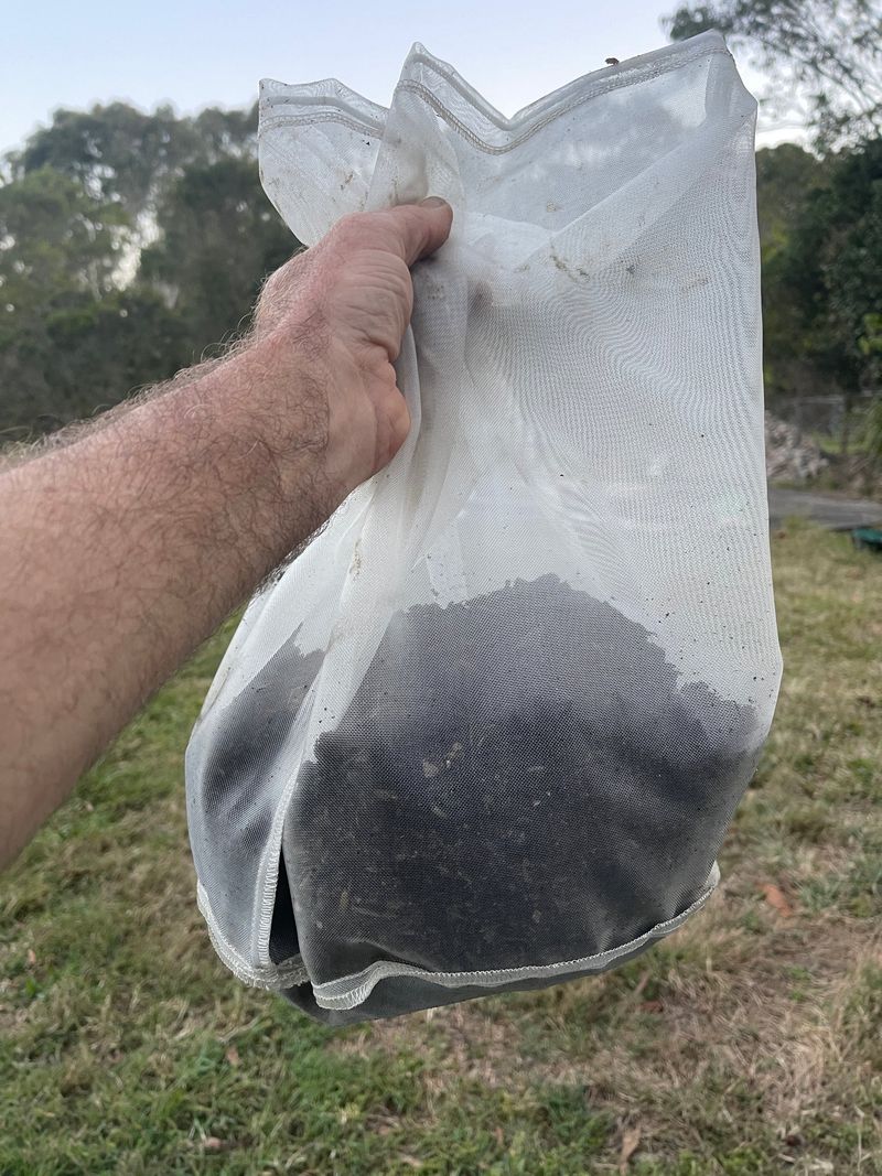 Add Compost to Mesh Bag