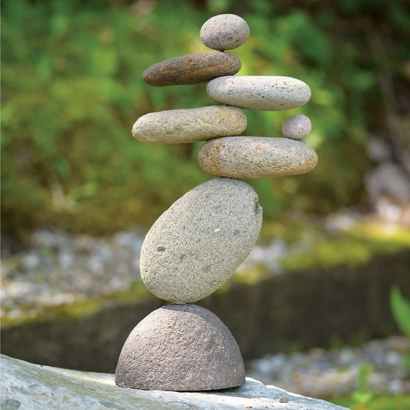 Stacked Stone Cairn Sculptures