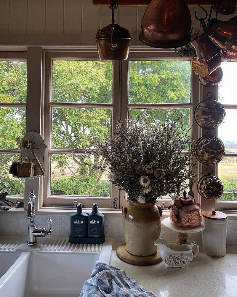 Vintage Kitchen Tools Display