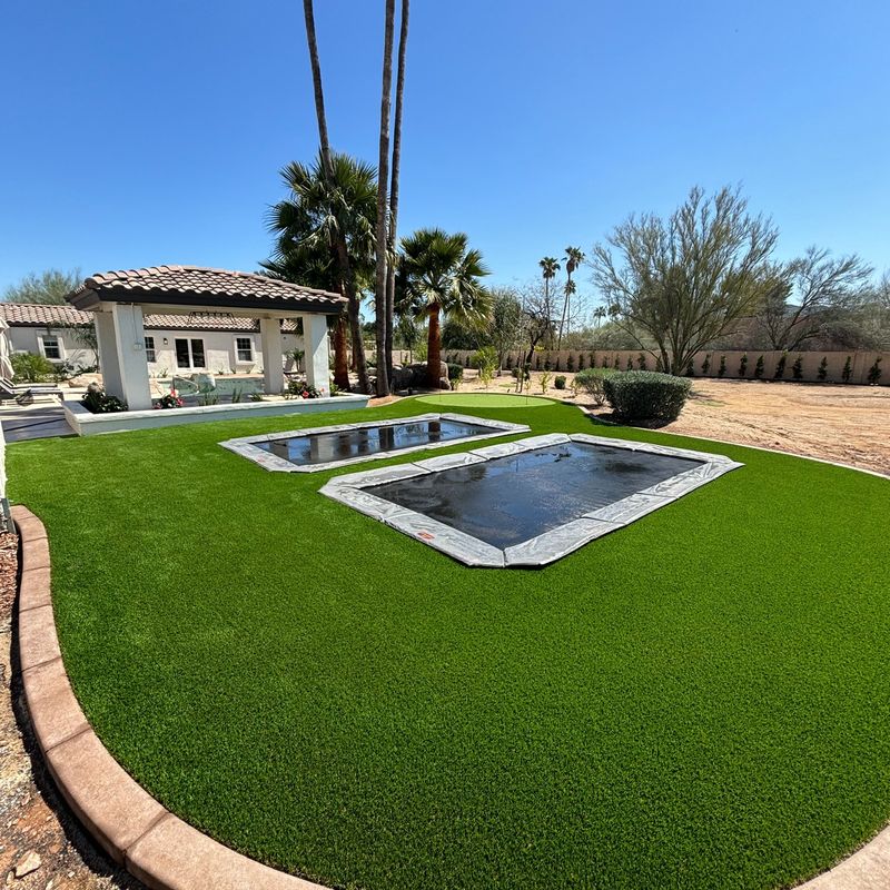 Sunken Trampoline Play Area
