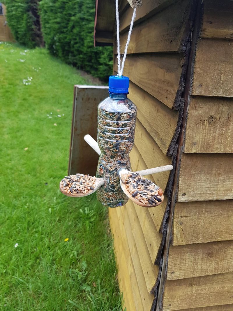 Soda Bottle Seed Dispenser