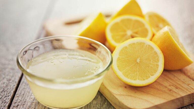 lemon juice and lemons
