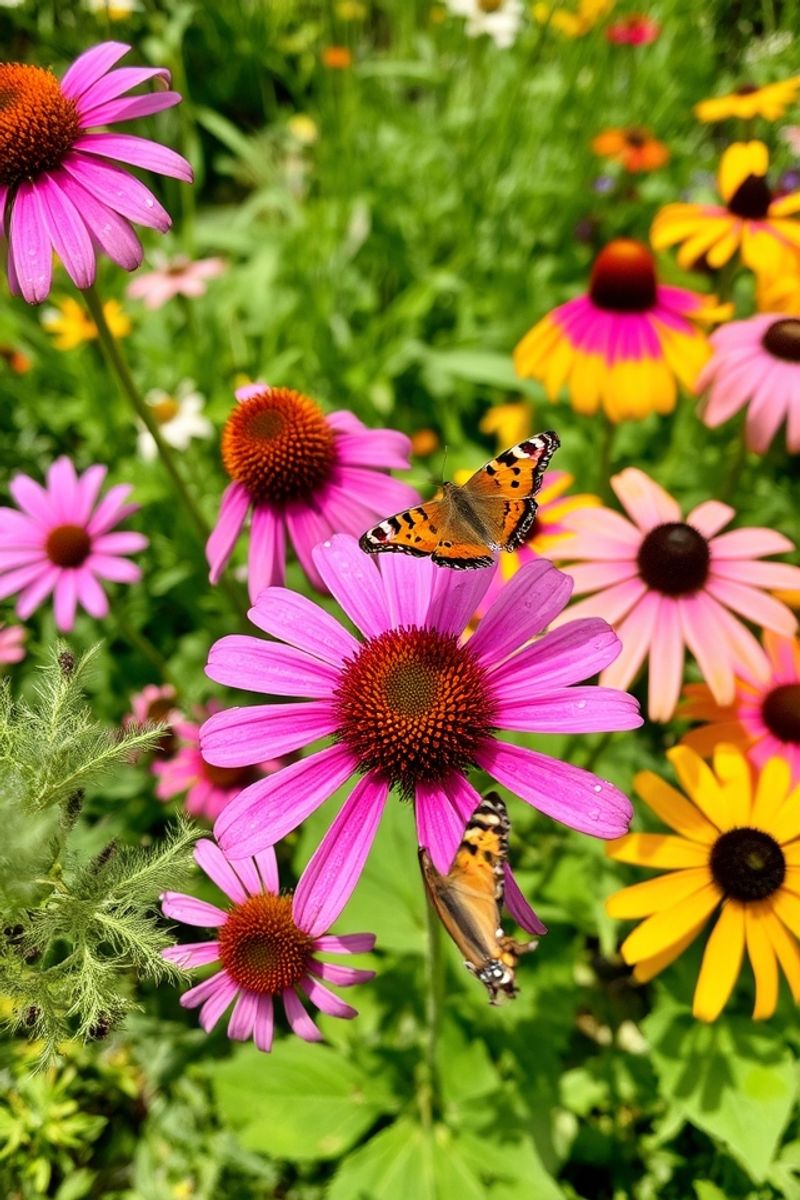 Create A Butterfly Highway With Coneflowers And Black-eyed Susans
