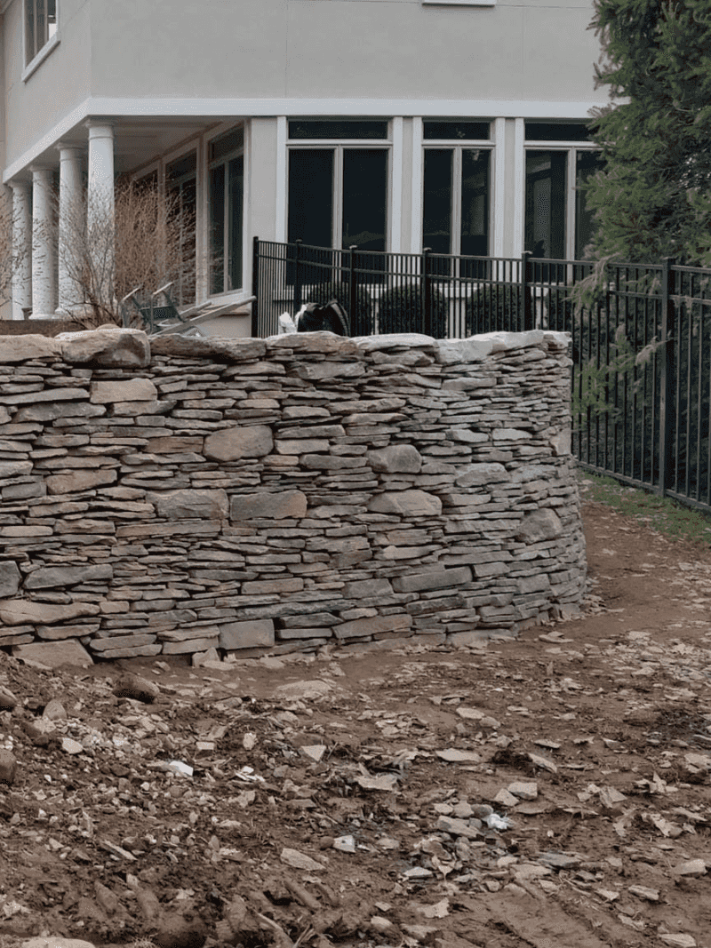 Railroad Tie Retaining Walls