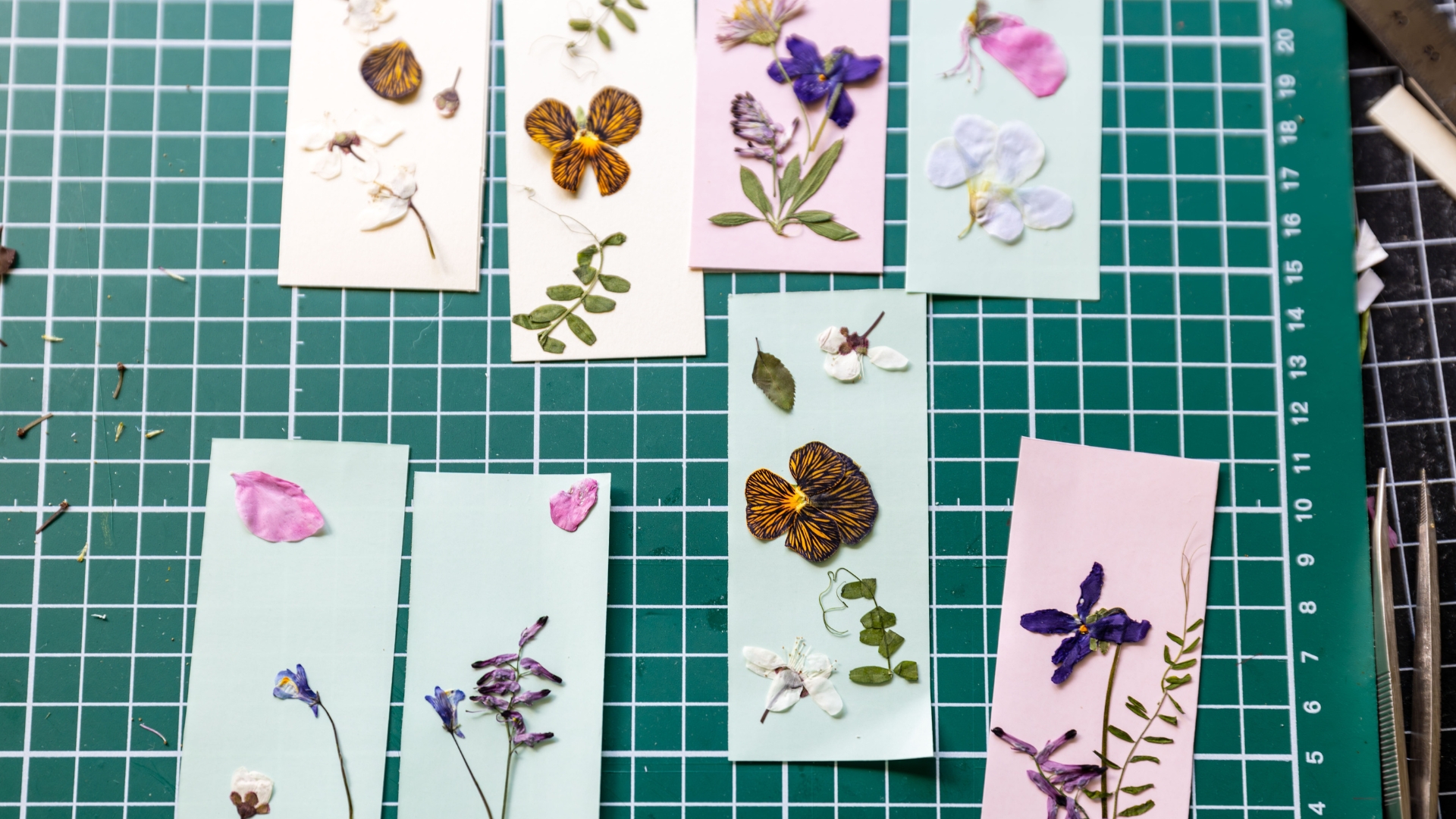 Pressed Flower Bookmarks