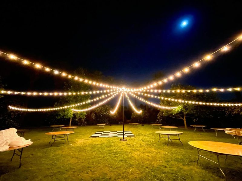 String Light Canopy