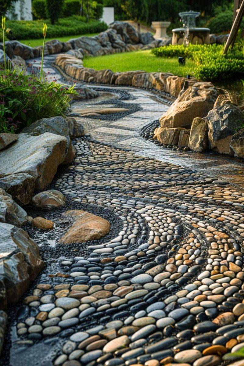 Create A Pebble Mosaic Stepping Stone