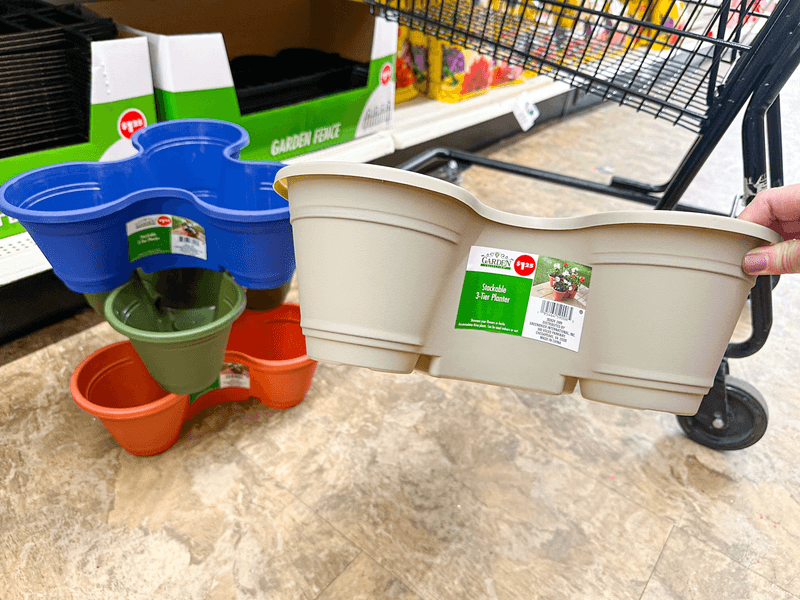 Faded Plastic Planters