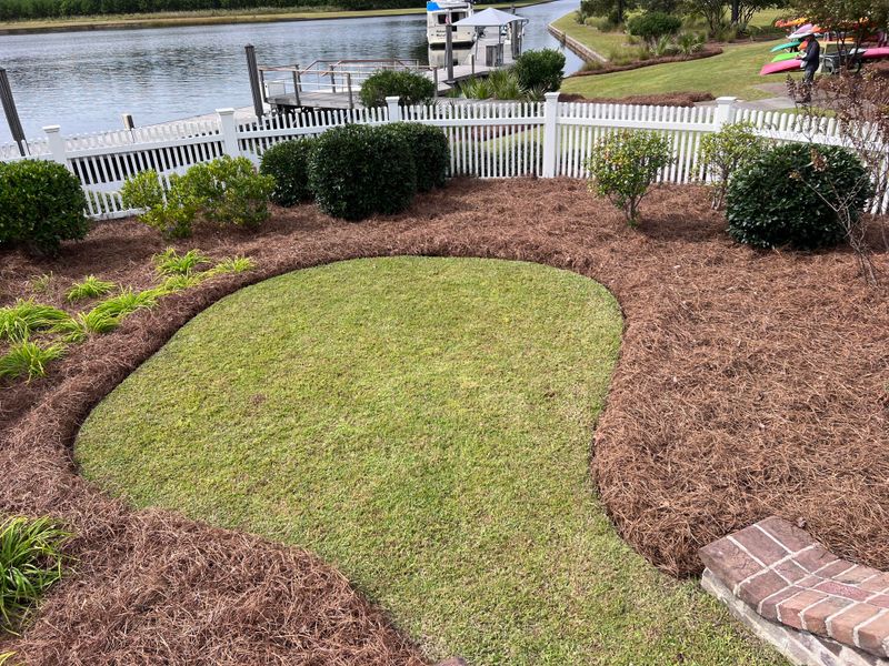 Pine Straw Mulching