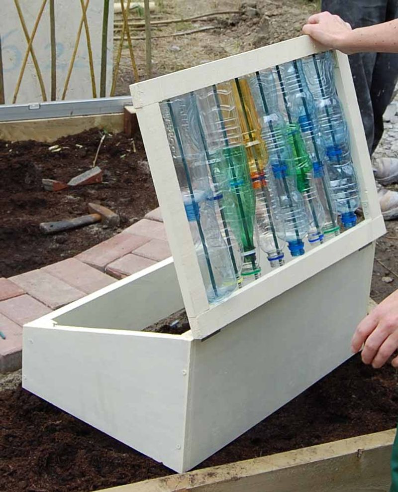 Miniature Bottle Cold Frame