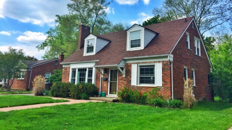 house and lawn in Michigan
