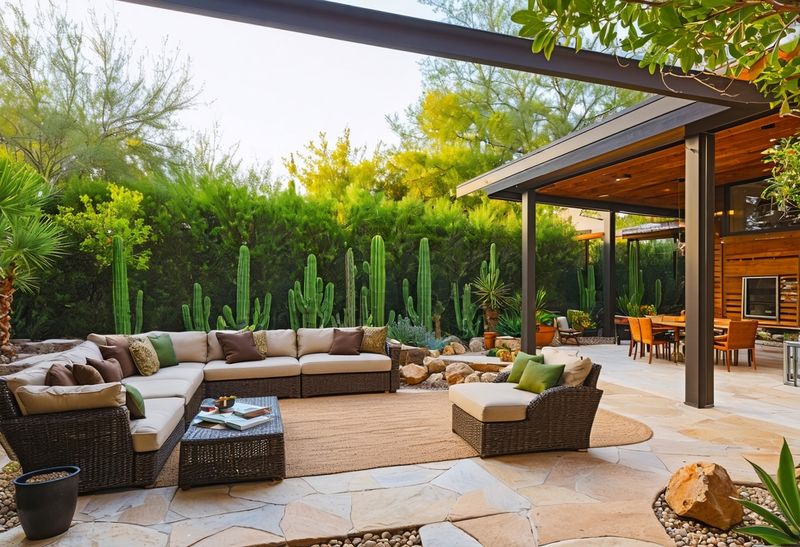 Saguaro-Inspired Entertaining Space