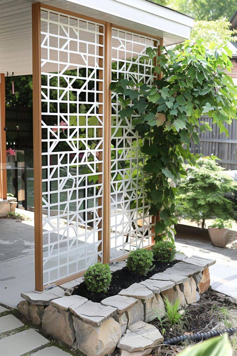 Decorative Metal Panel Trellis