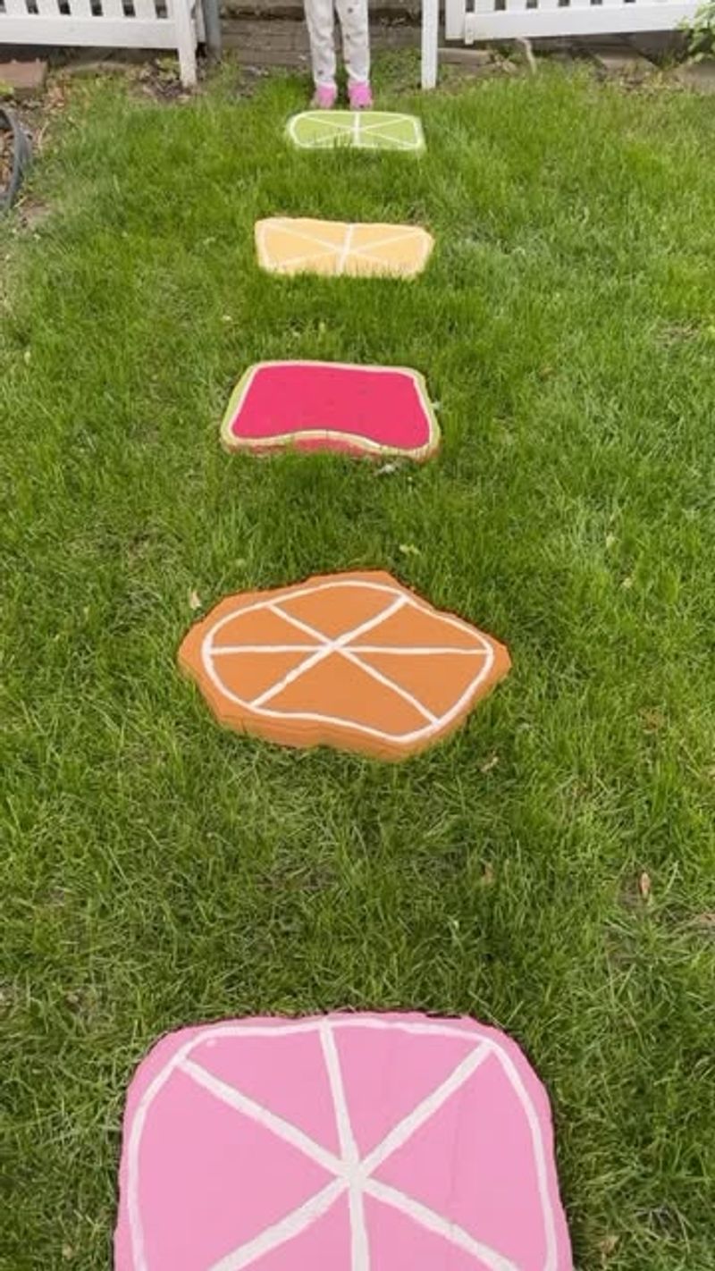 Painted Stepping Stones