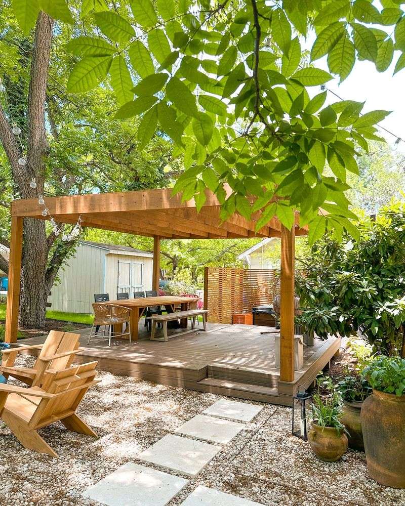 Shade-Focused Cedar Deck