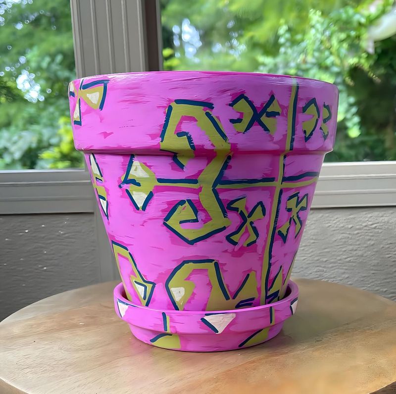 Painted Terracotta Planters