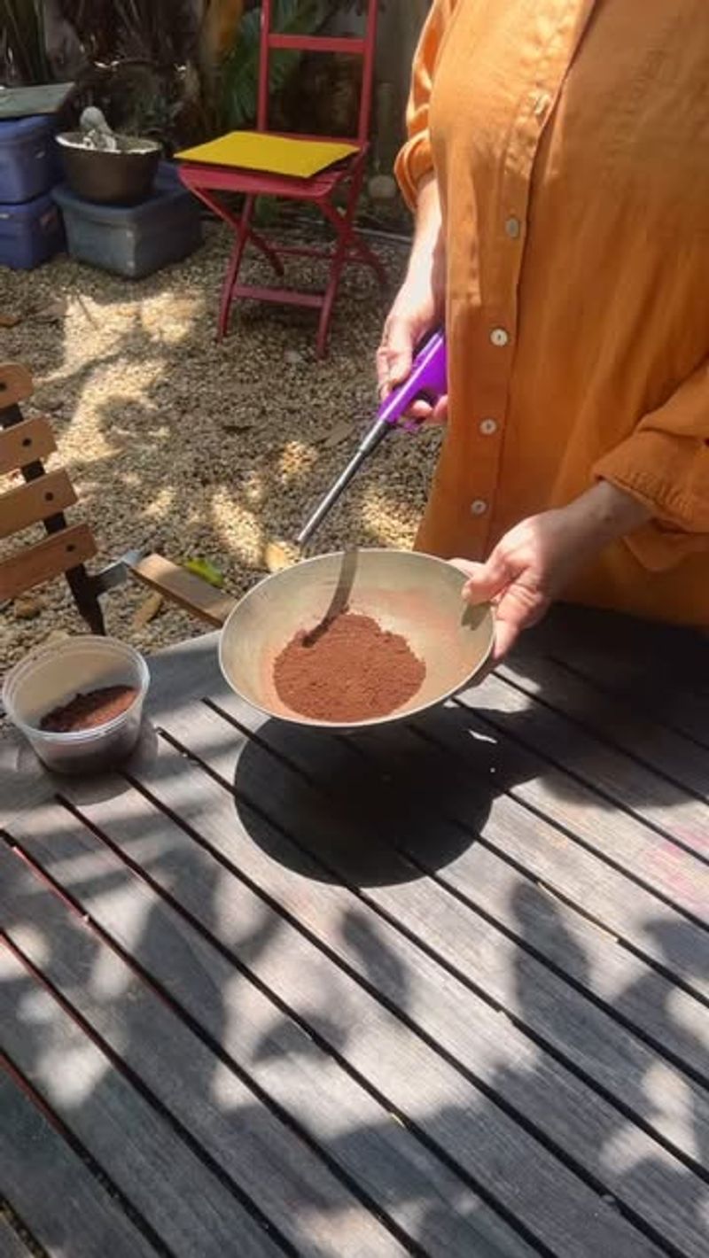 Burn Coffee Grounds In A Fire-Safe Dish