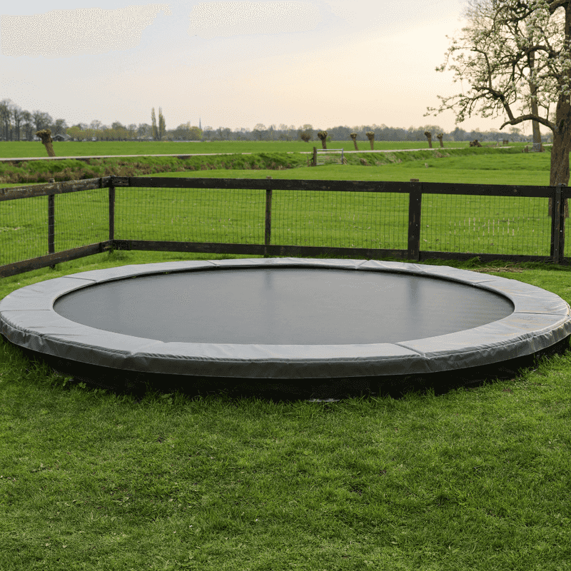 Unfenced Trampolines