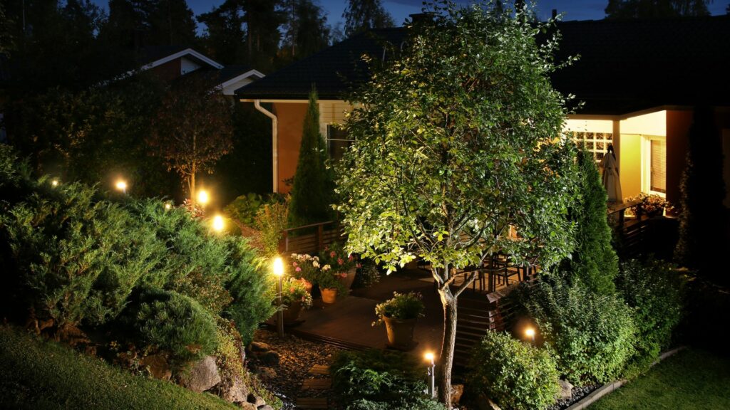 light in the garden