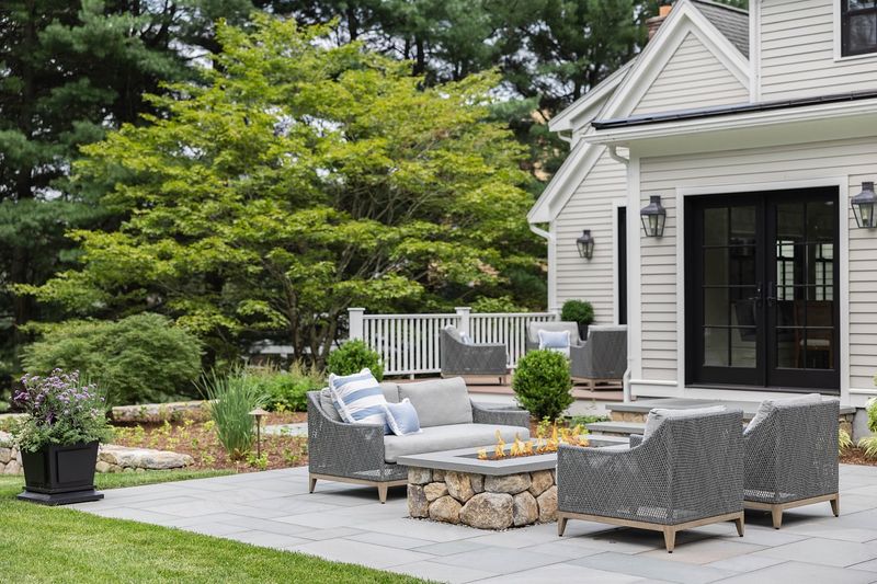 Bluestone Patio With Container Garden