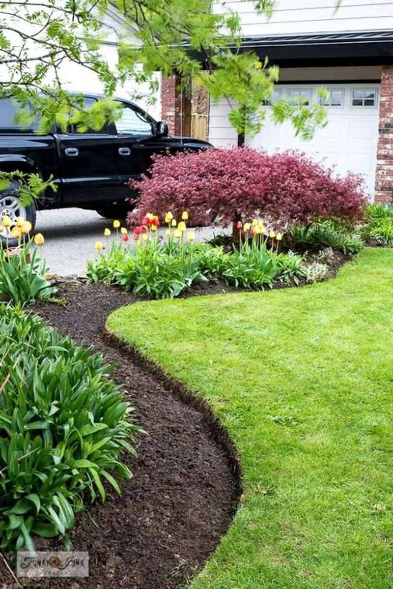 Upcycled Garden Edging