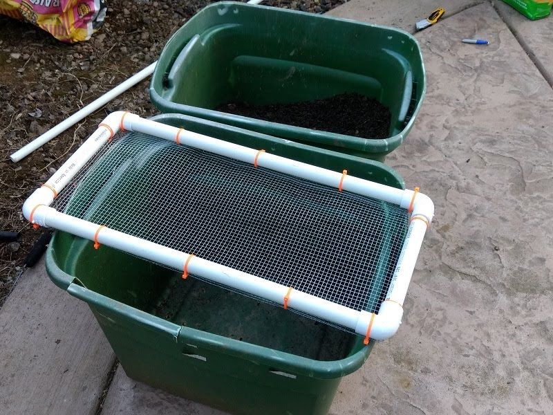 Crate Compost Sifter