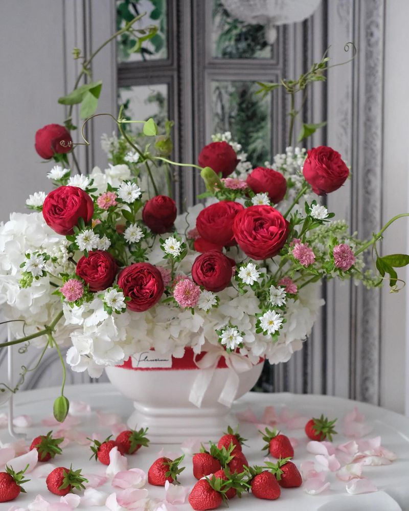Strawberry Plant Centerpiece