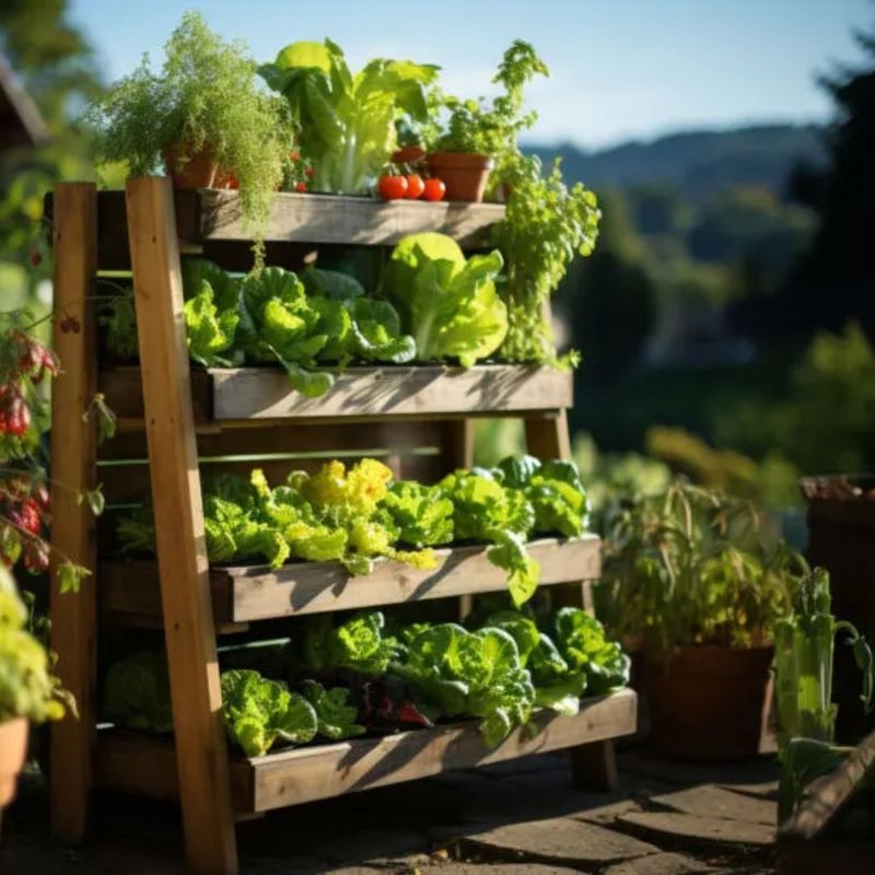 Vertical Pallet Gardening