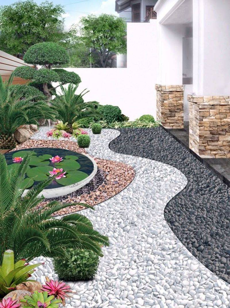 Geometric Gravel Patterns