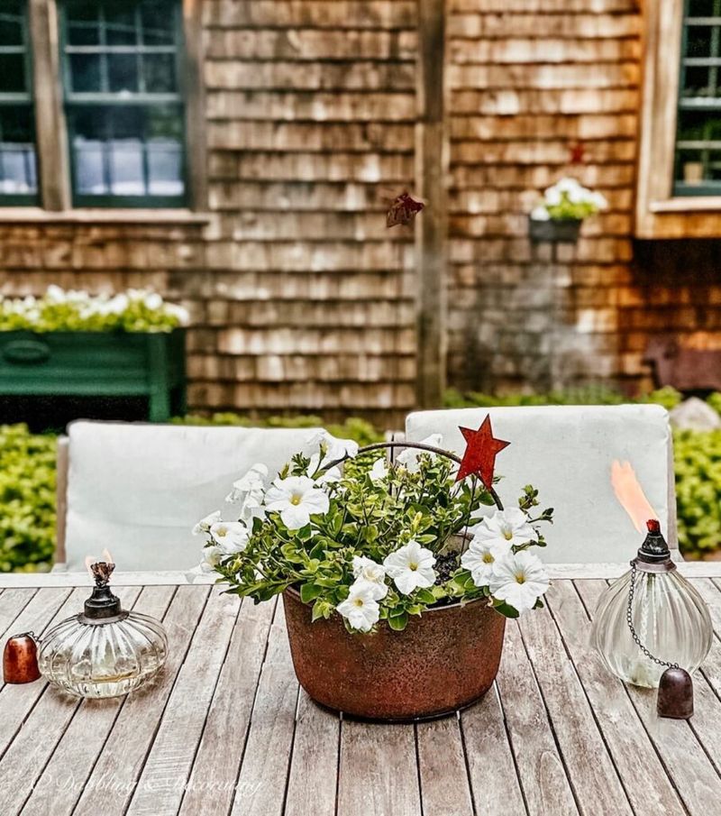 White Petunias