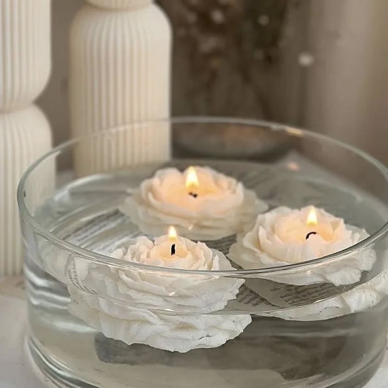 Floating Candle Display Illuminates Water Features
