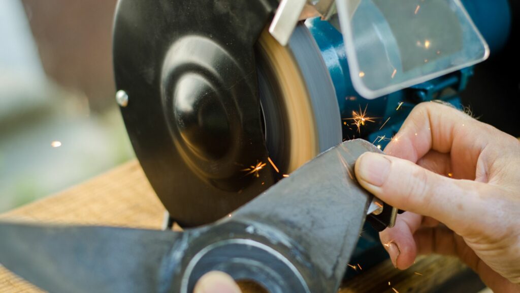 Sharpening Mower Blade