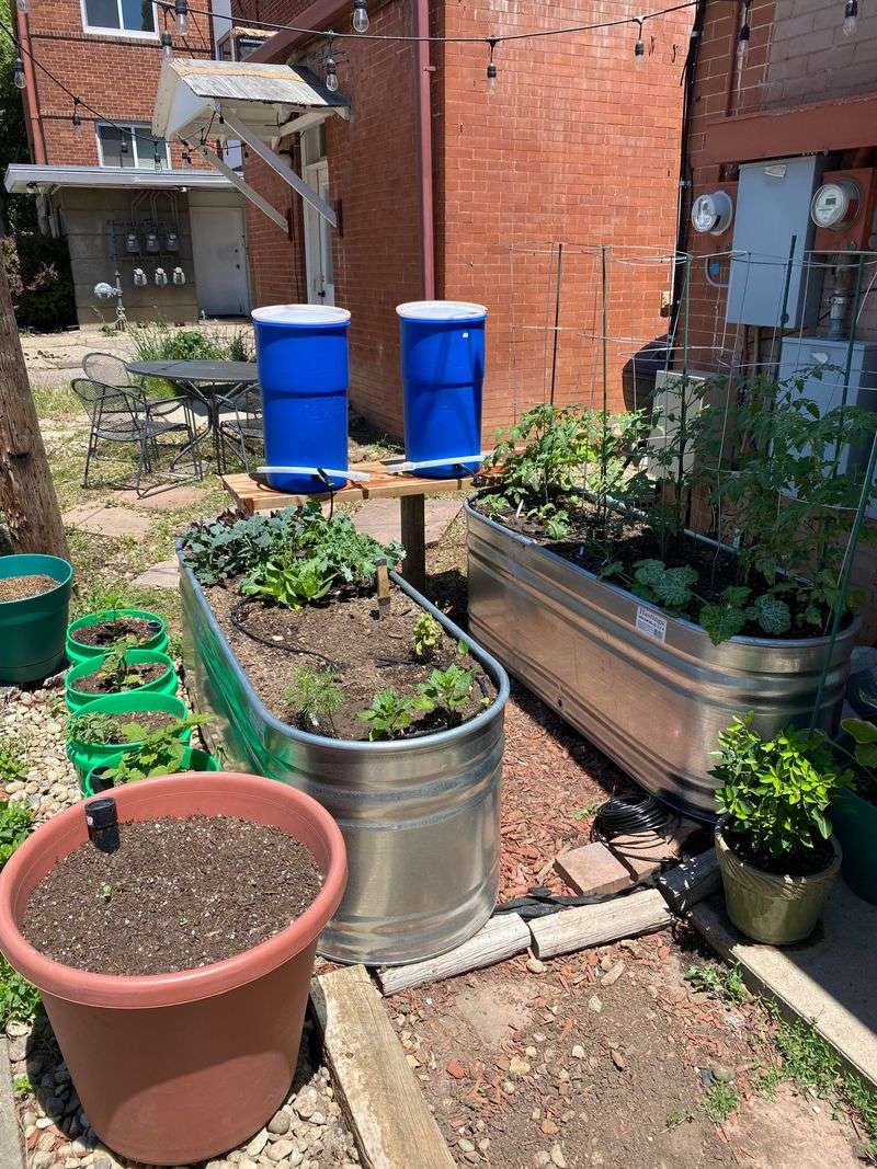 Rain Barrel Gravity System