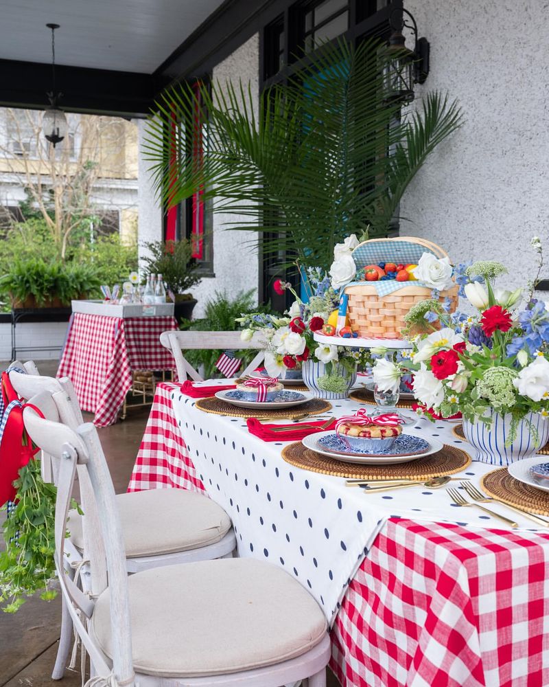 Gingham Table Settings